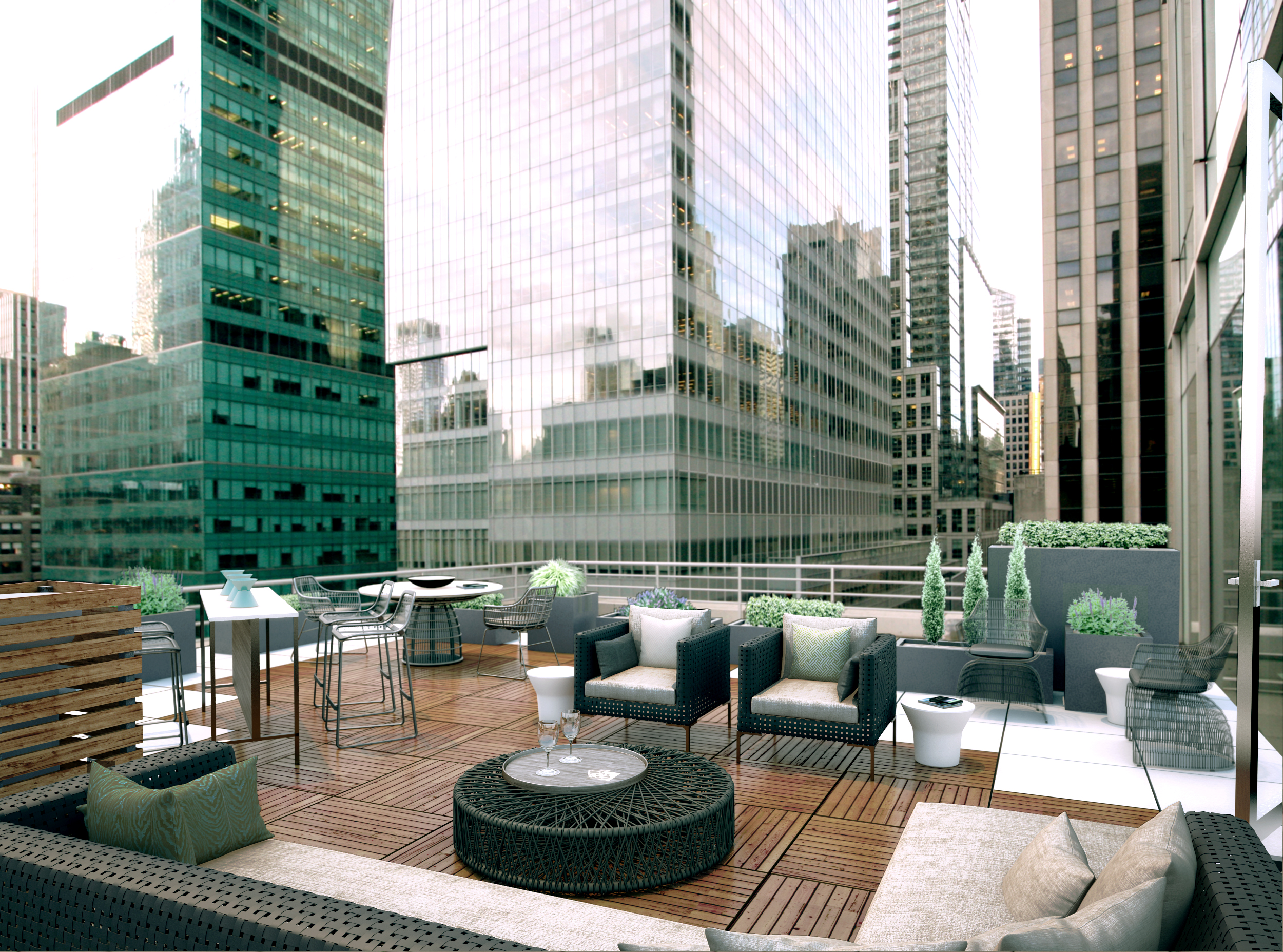 Floor 10 Outdoor Terrace Rendering