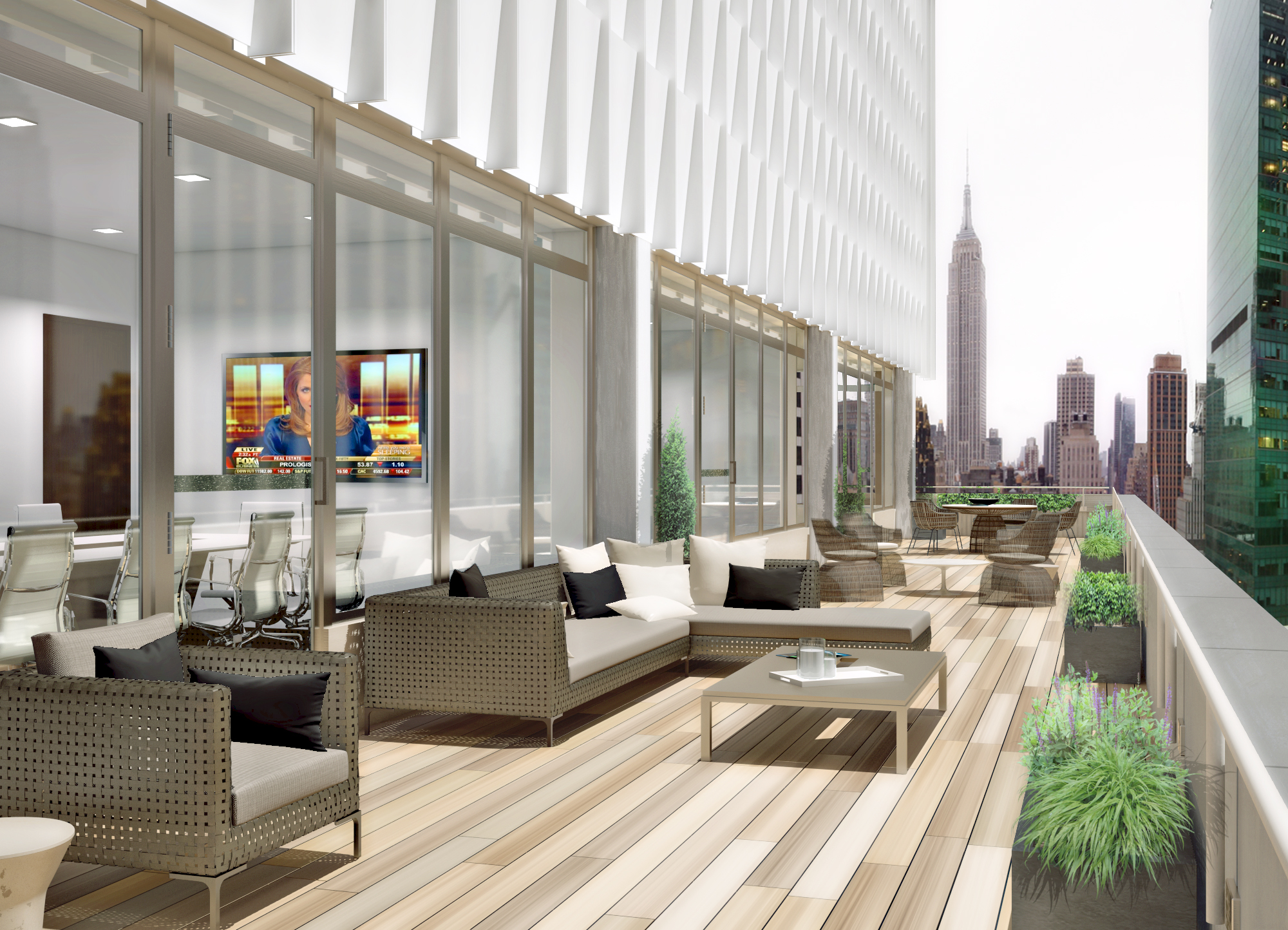 Floor 21 Outdoor Terrace Rendering